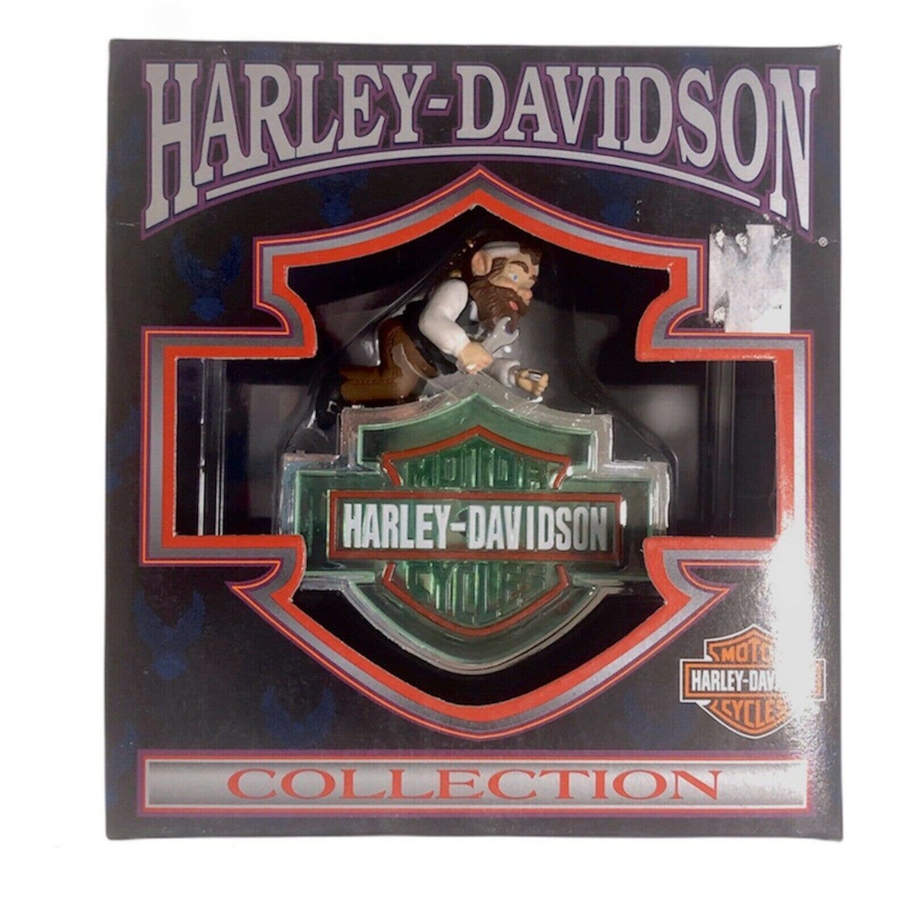 Harley Davidson Motor Cycles Sign Elf Ornament